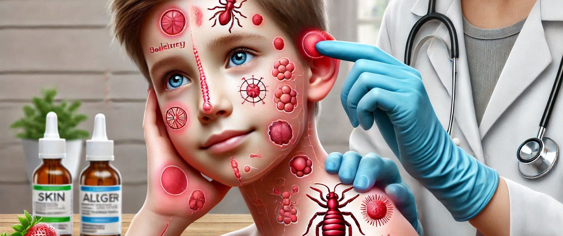 Children with Allergic Skin Reactions