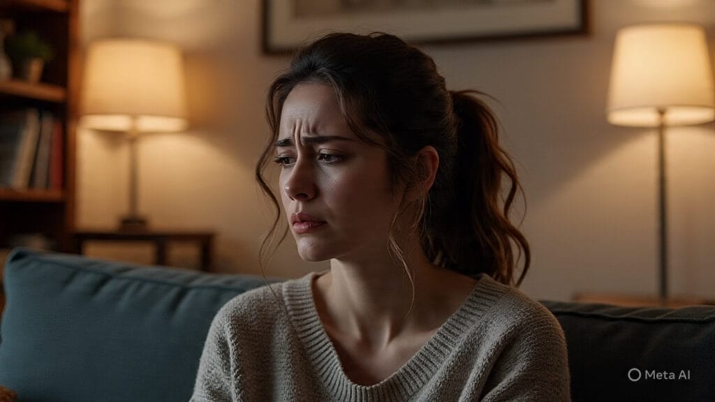 Woman Dealing with Mental Health Issues