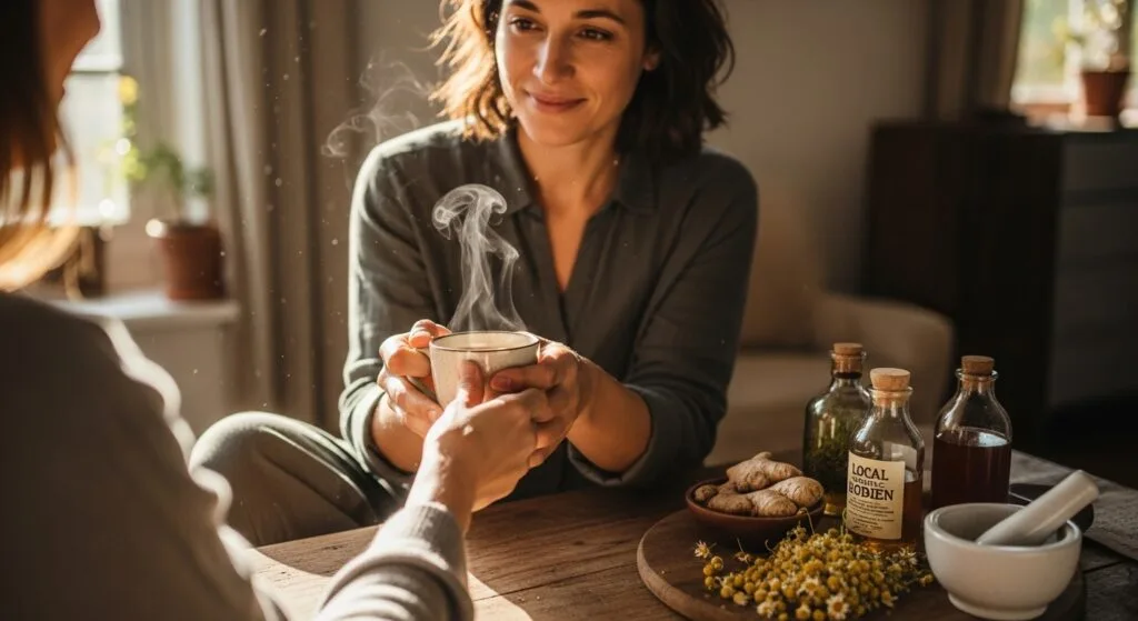 Woman Offering Home Remedies