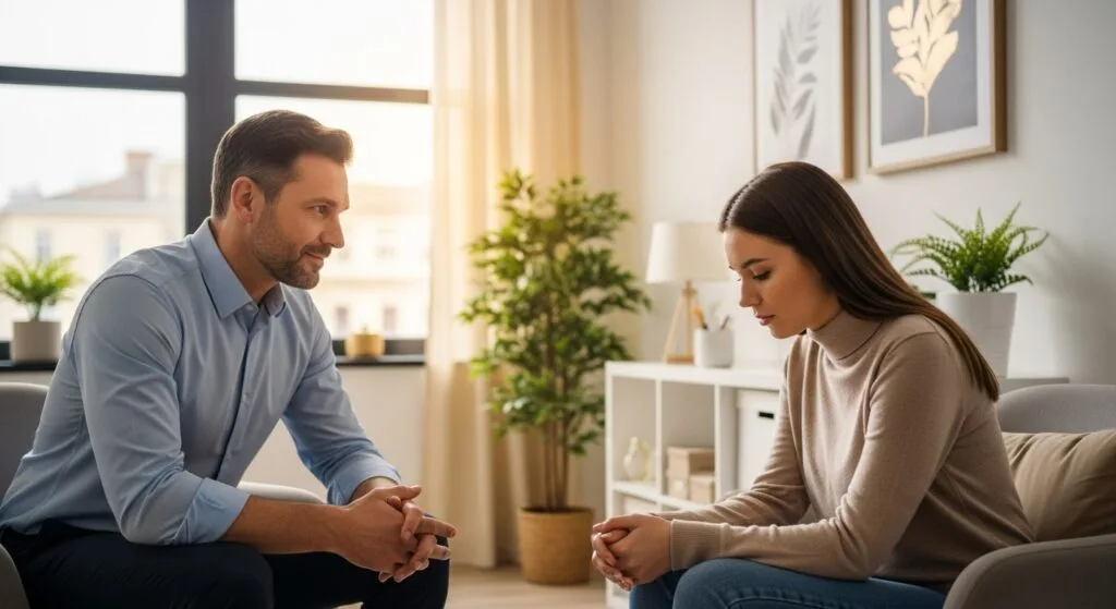 Therapist Counseling a Patient