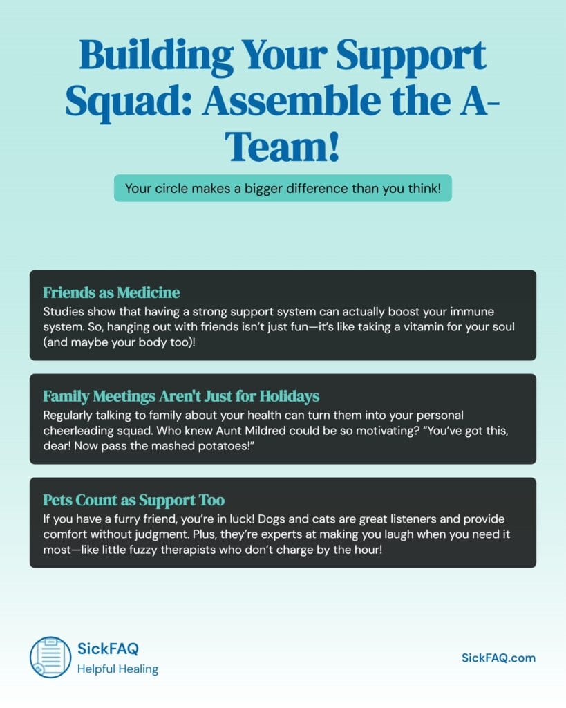 Building Your Support Squad Infographic