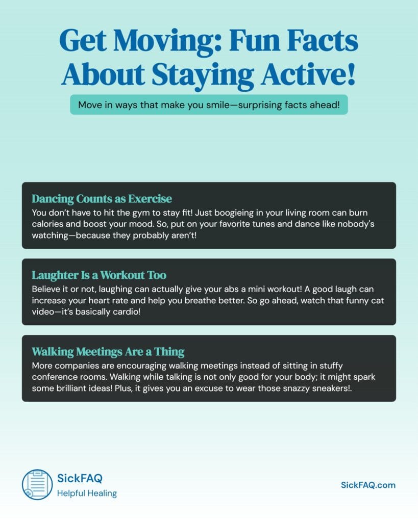 Fun Facts About Staying Active Infographic
