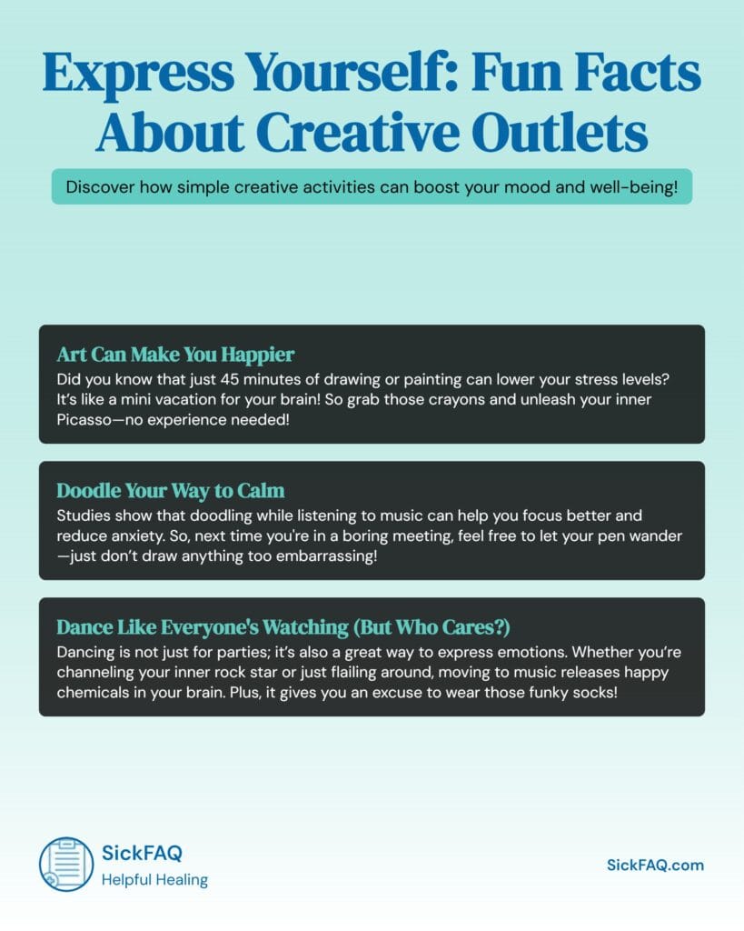 Fun Facts About Creative Outlets Infographic