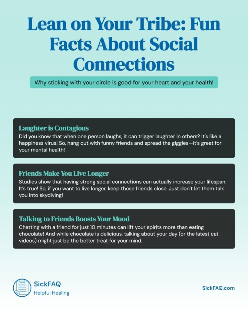 Fun Facts About Social Connections Infographic