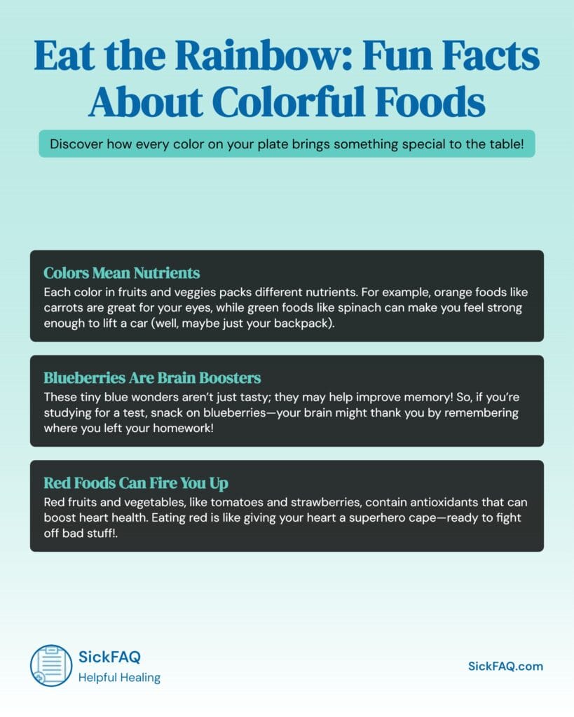 Fun Facts About Colorful Foods Infographic