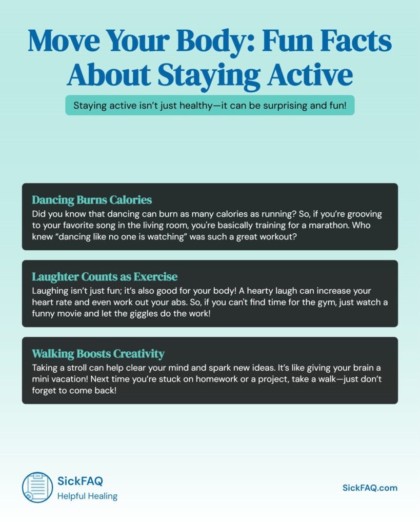 Fun Facts About Staying Active Infographic